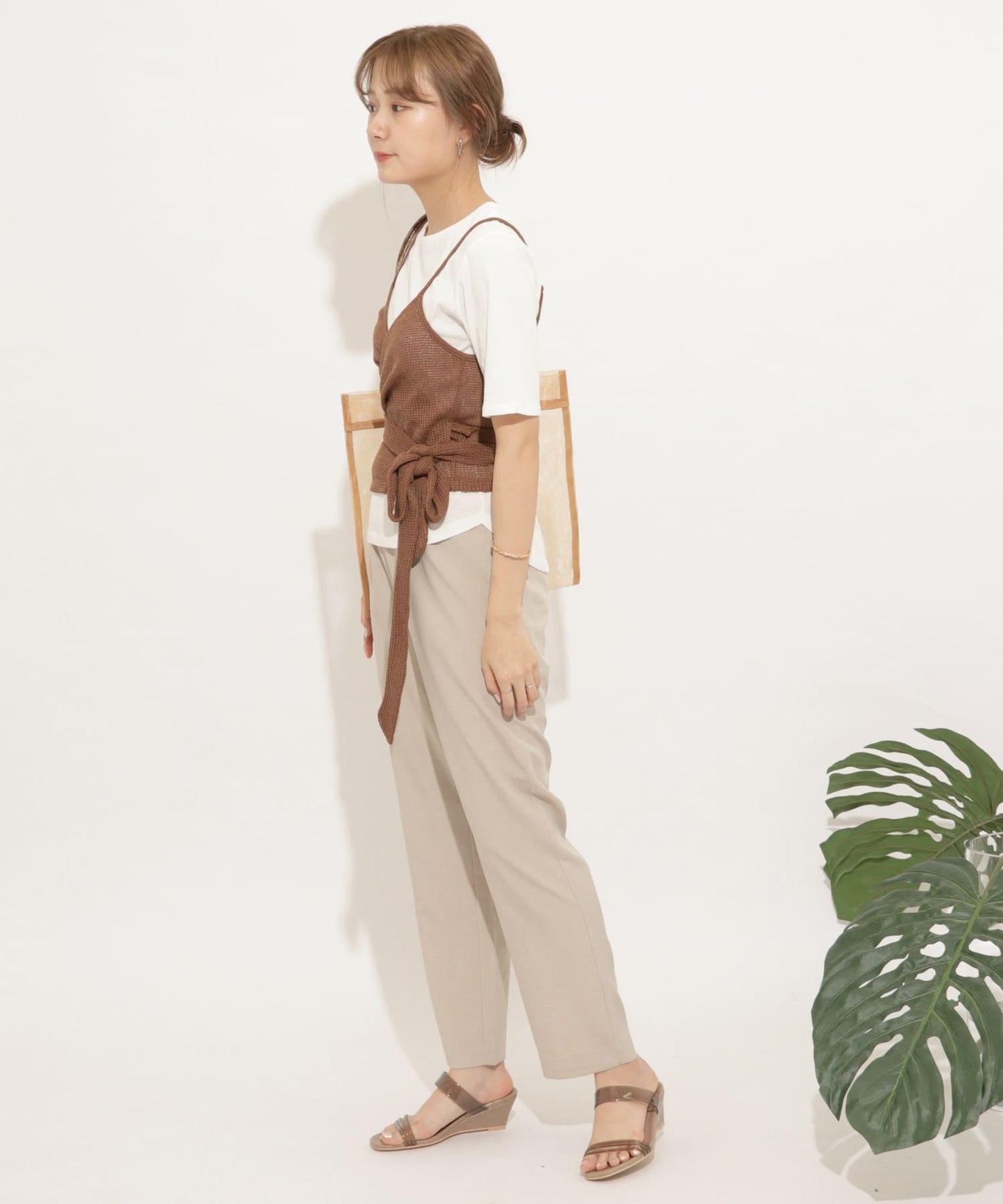 裹身式套裝上衣