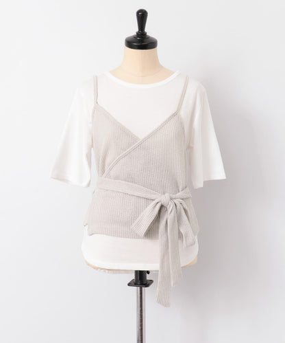 裹身式套裝上衣