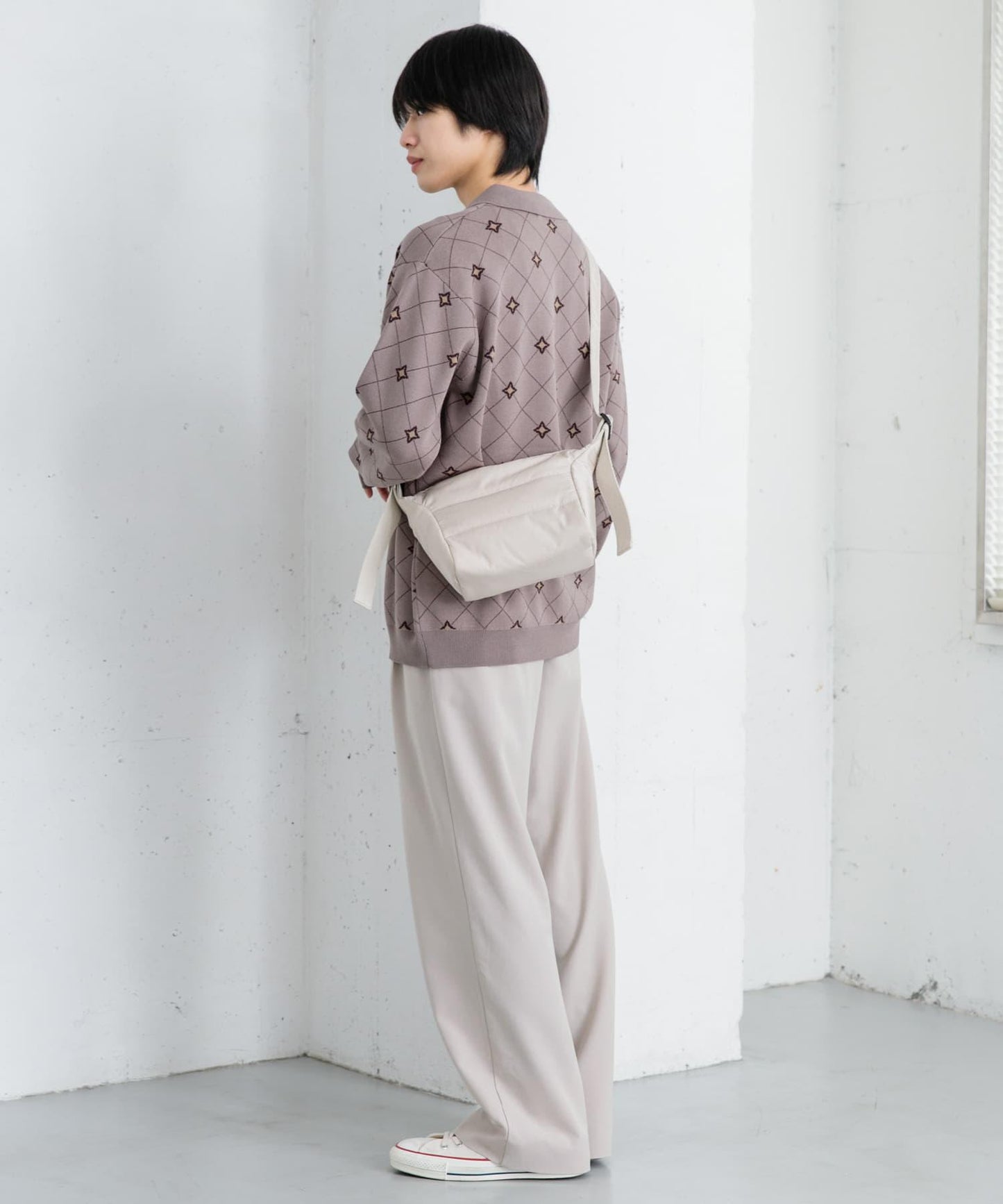 花卉提花針織POLO衫