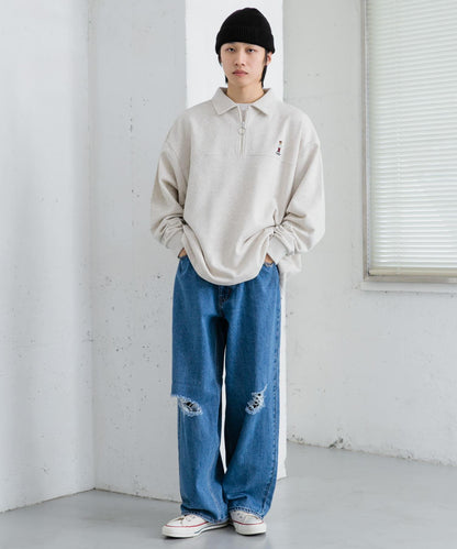 「中性款」TeddyBear×SOP 泰迪熊半拉鍊衛衣