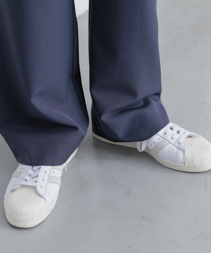 『イージーケア』雙褶寬鬆長褲