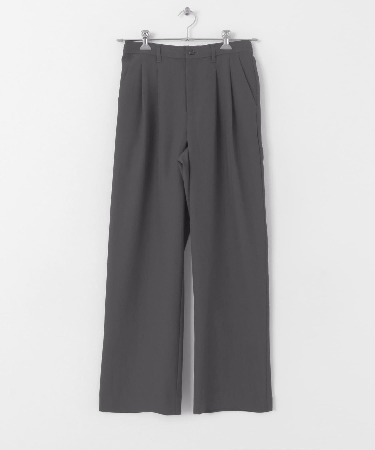 『イージーケア』雙褶寬鬆長褲