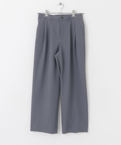 『イージーケア』雙褶寬鬆長褲