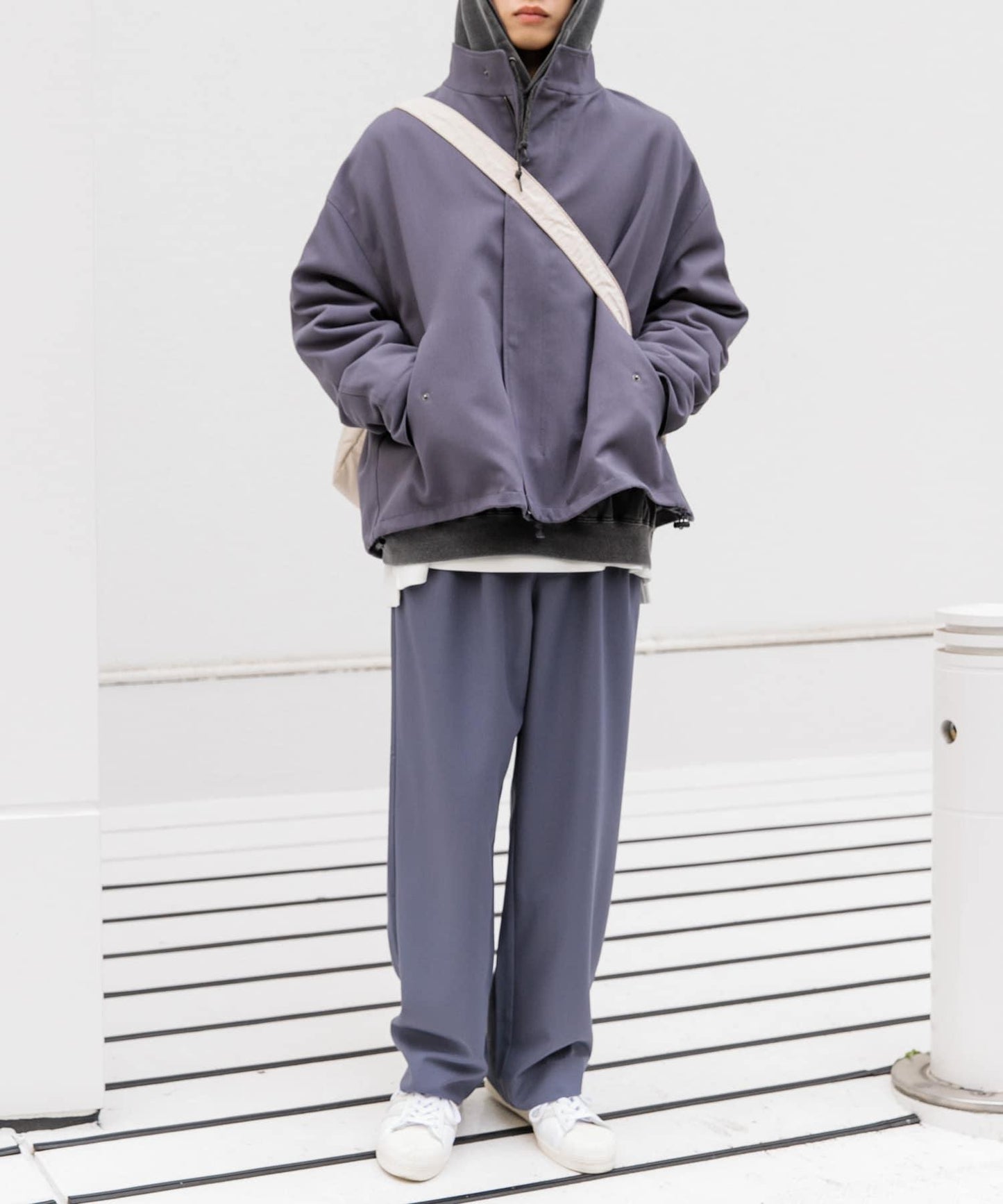 『イージーケア』雙褶寬鬆長褲