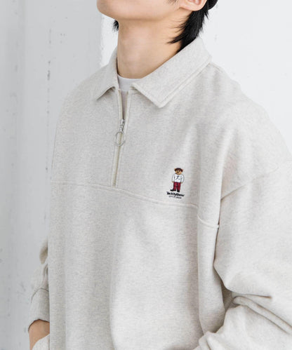 「中性款」TeddyBear×SOP 泰迪熊半拉鍊衛衣