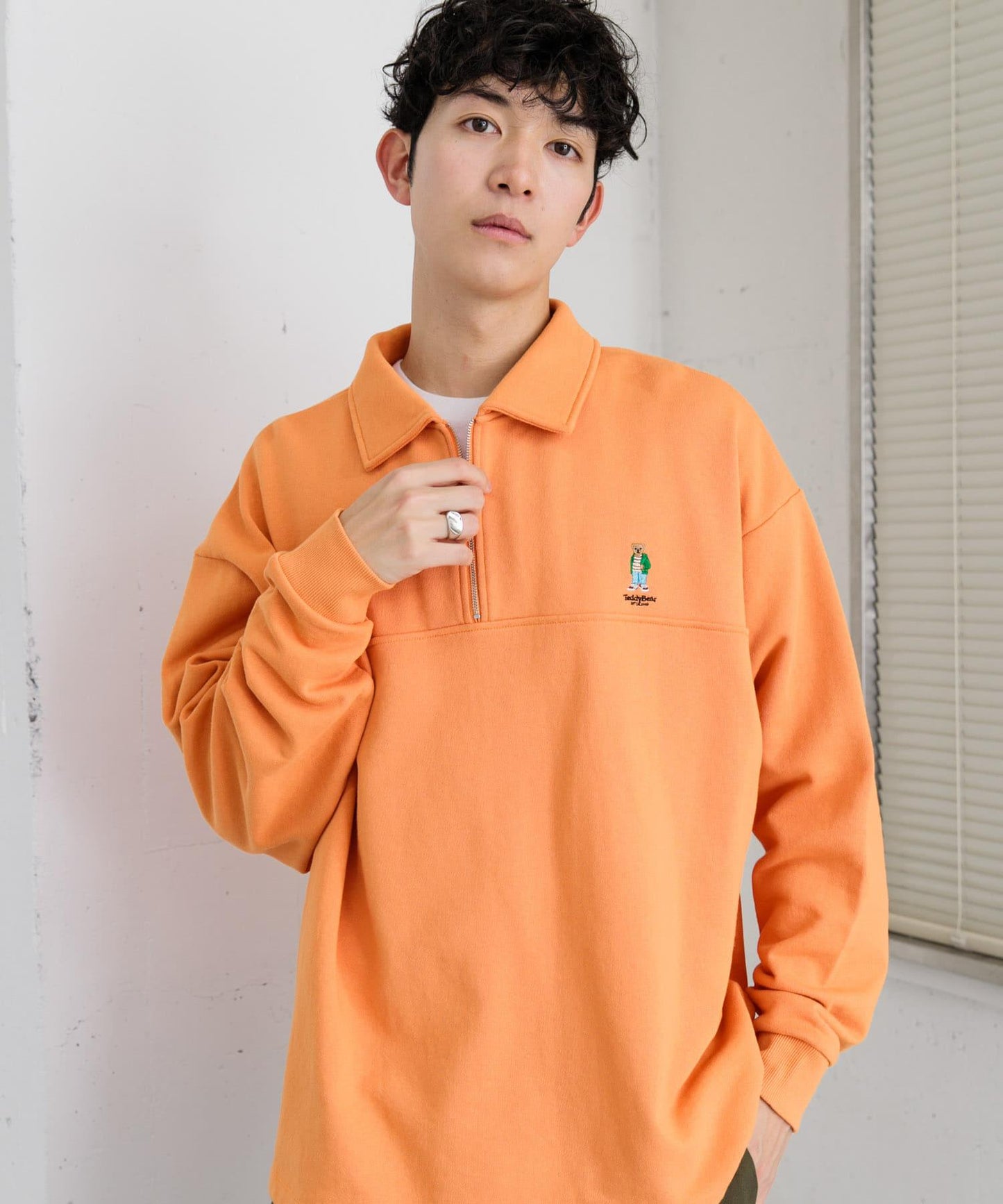 「中性款」TeddyBear×SOP 泰迪熊半拉鍊衛衣