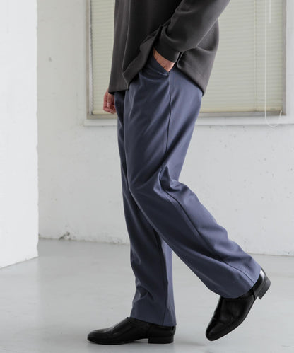 『イージーケア』雙褶寬鬆長褲