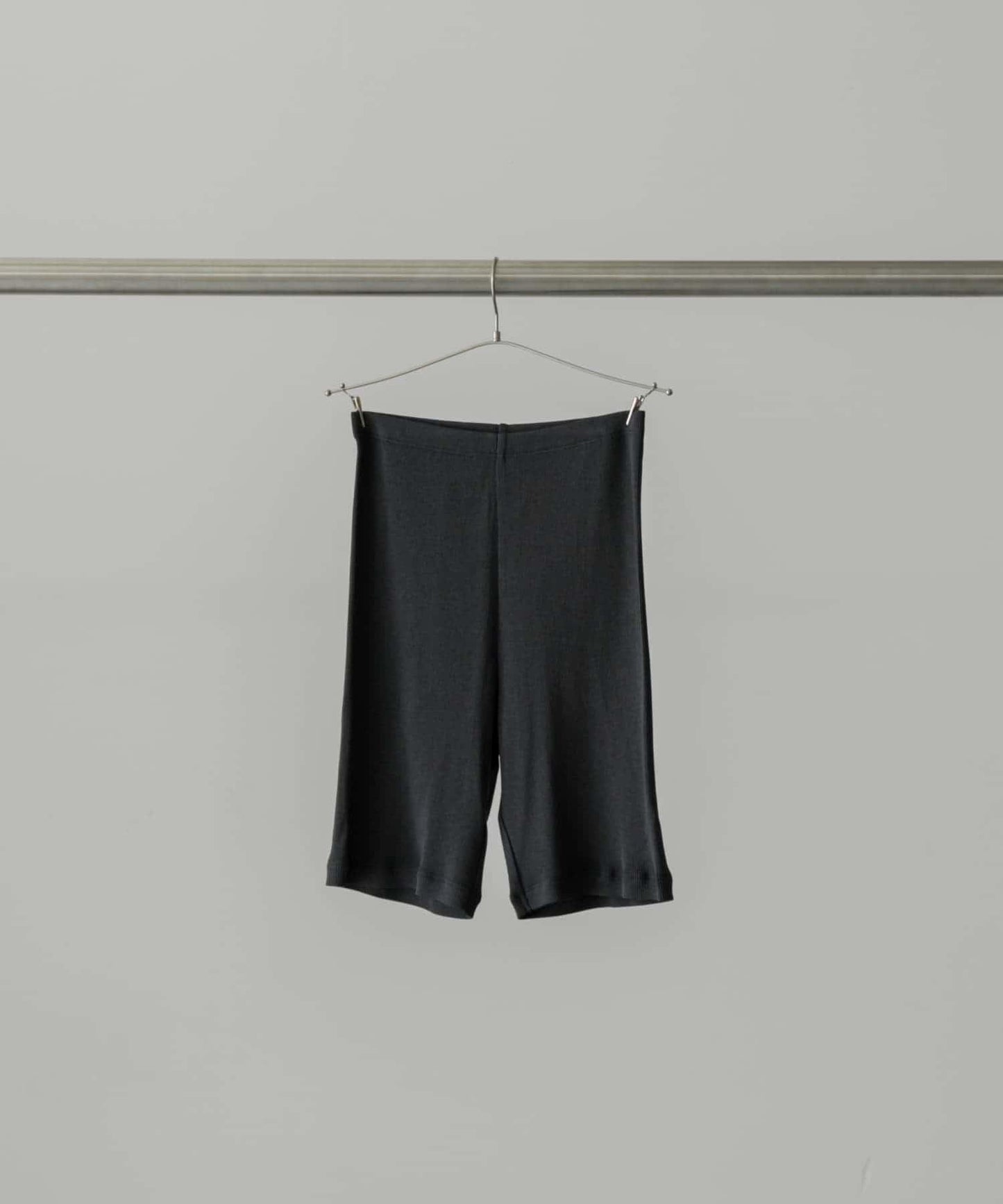 絲綢羅紋短款打底褲