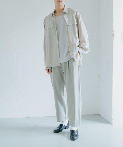 易打理/套裝搭配 雙褶錐形西裝褲