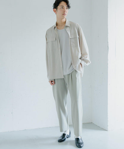 易打理/套裝搭配 雙褶錐形西裝褲