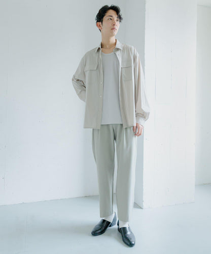 易打理/套裝搭配 雙褶錐形西裝褲