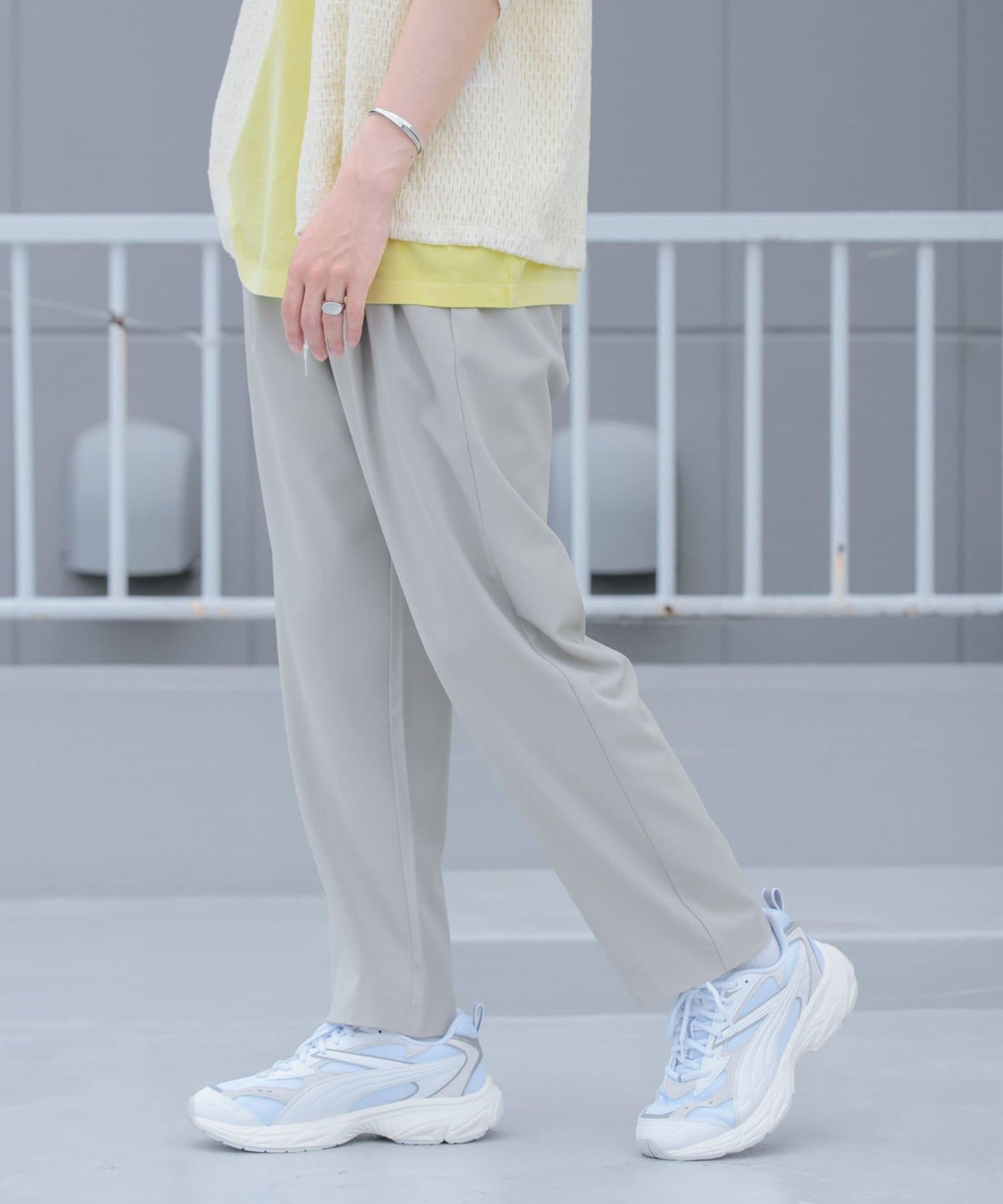 易打理/套裝搭配 雙褶錐形西裝褲