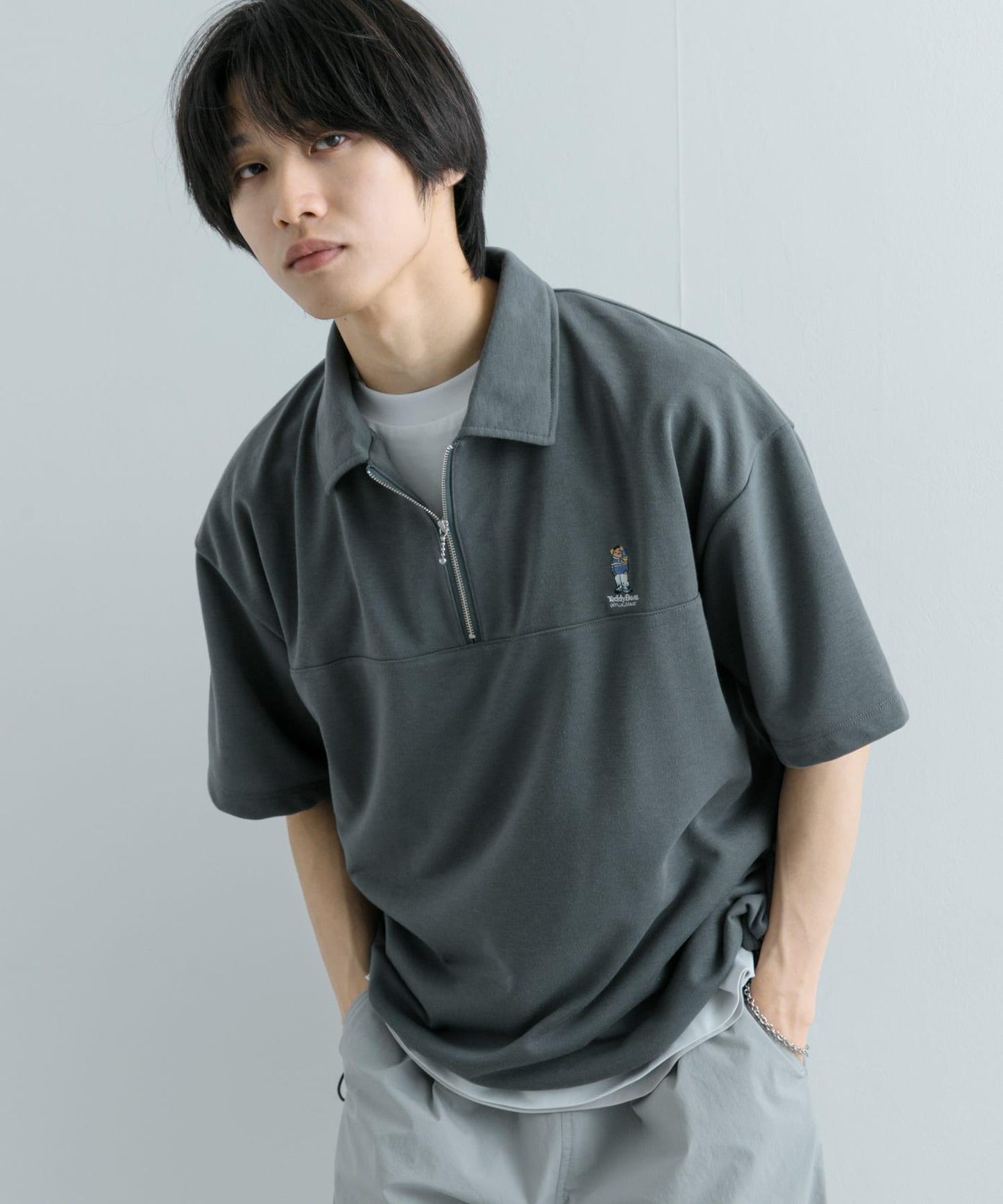 「特別訂製」TeddyBear×SENSE OF PLACE 泰迪熊半拉鍊衛衣