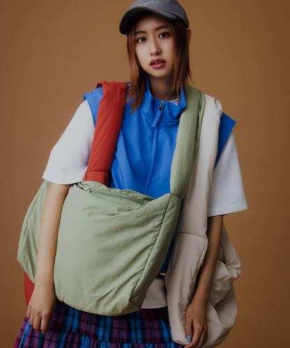 「易護理/套裝搭配」亞麻風立領雙拉鍊馬甲