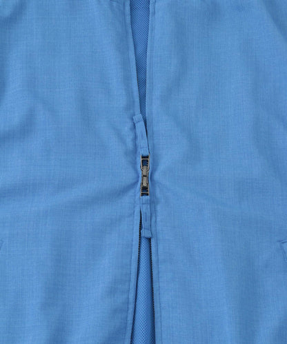 「易護理/套裝搭配」亞麻風立領雙拉鍊馬甲