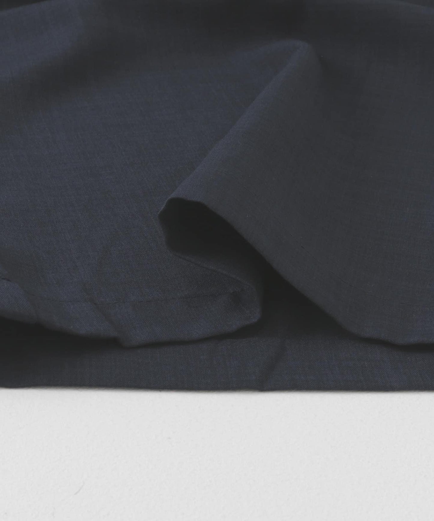 「易護理/套裝搭配」亞麻感褶皺寬腿褲