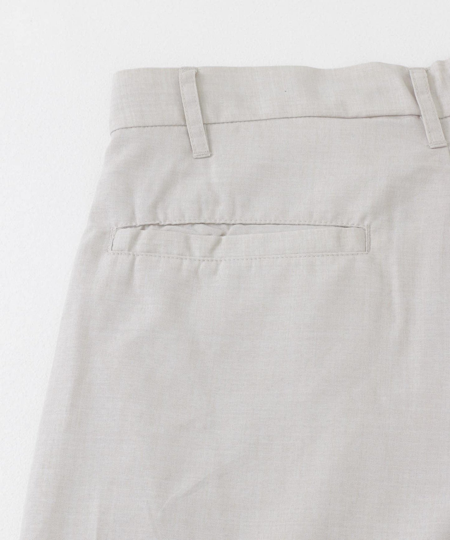 「易護理/套裝搭配」亞麻感褶皺寬腿褲