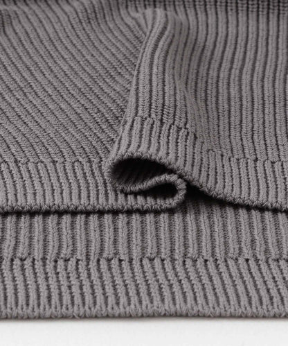 亞麻微短針織背心