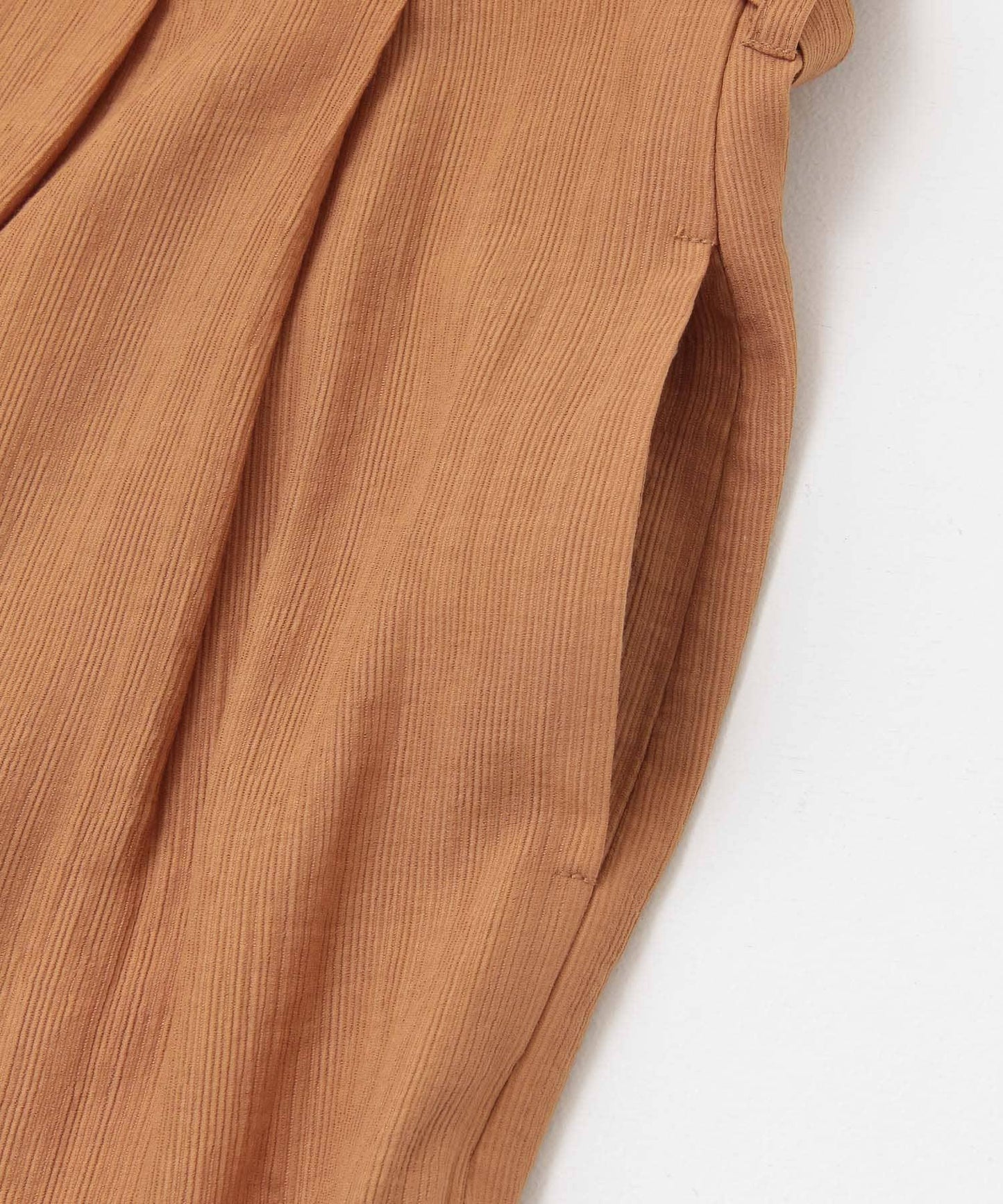 透視燈芯絨寬鬆吊帶連體褲