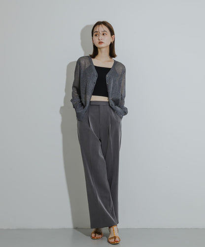 透視混色亮片開衫