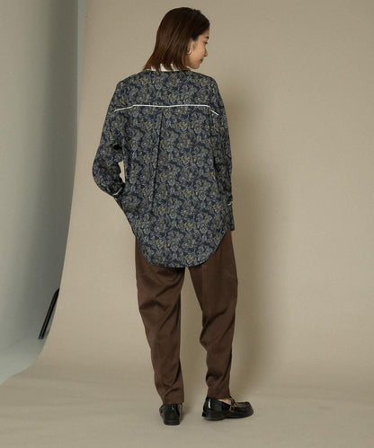 拼色拼接曲線長褲