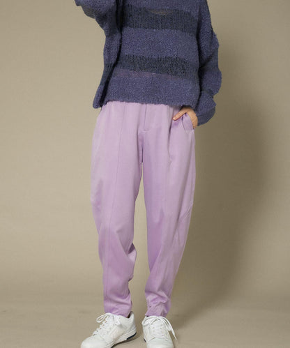 拼色拼接曲線長褲