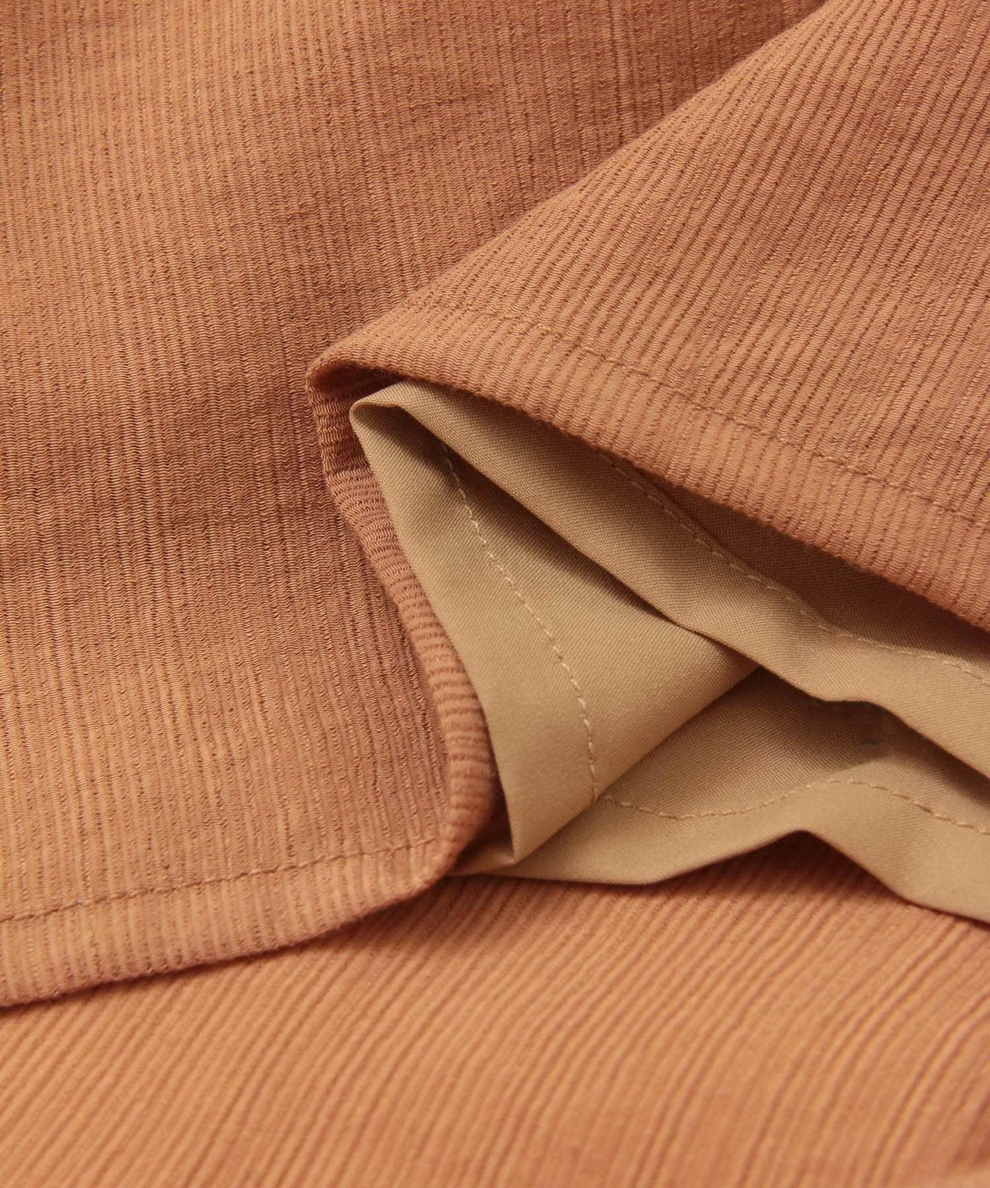 透視燈芯絨寬鬆吊帶連體褲