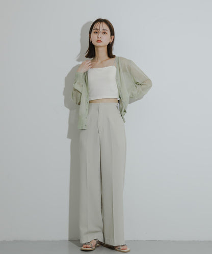 透視混色亮片開衫