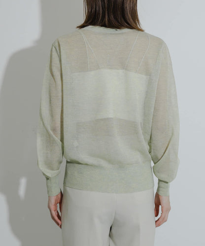 透視混色亮片開衫