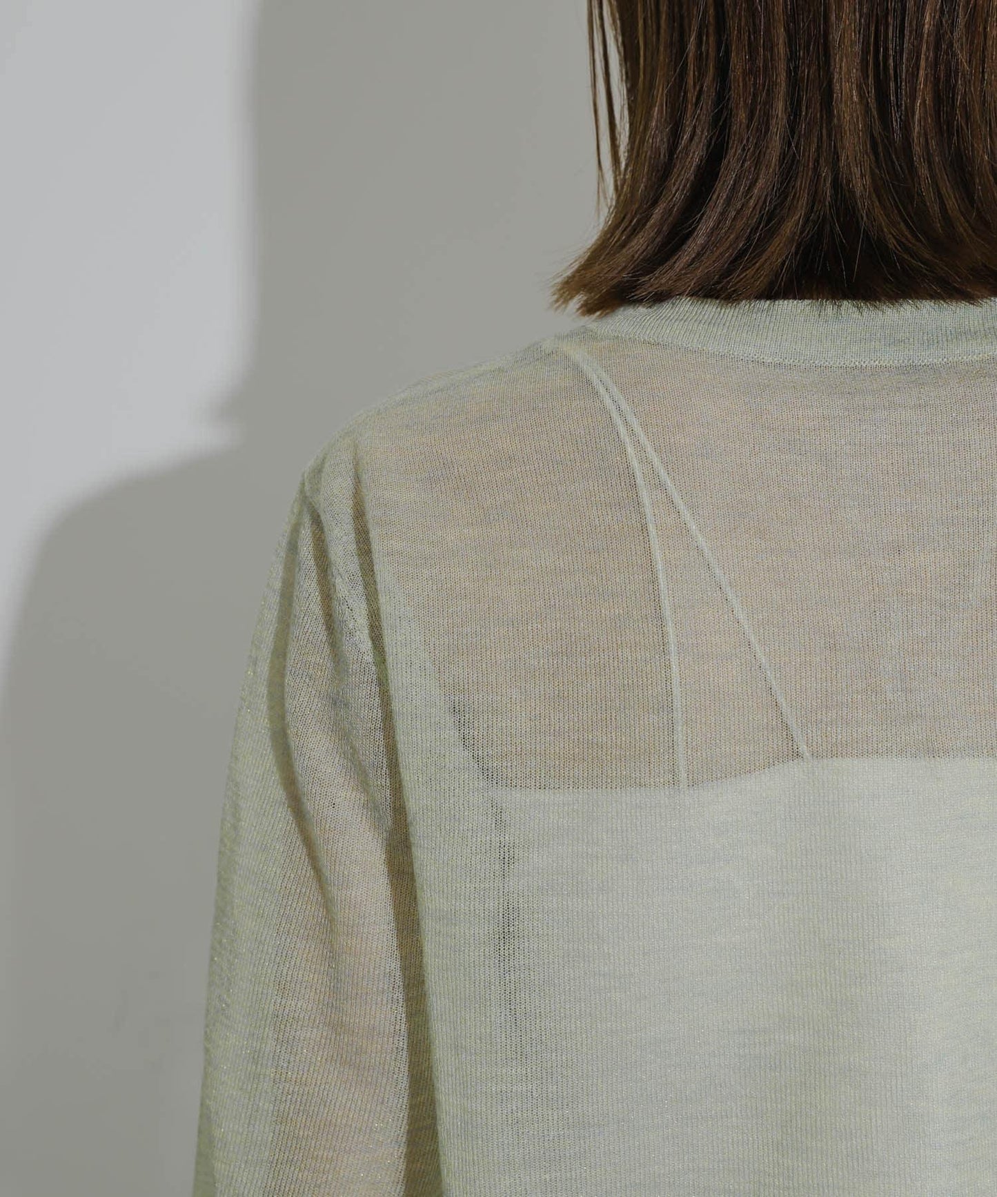 透視混色亮片開衫