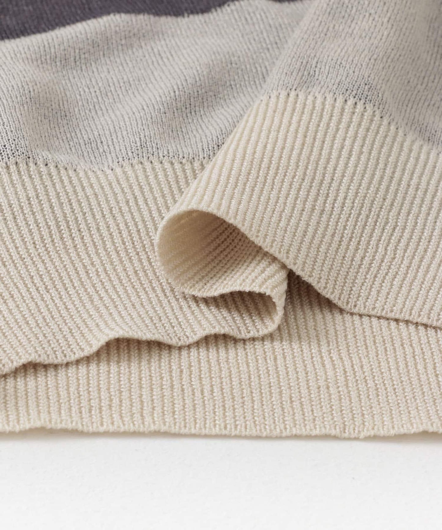 漸變提花透視針織衫