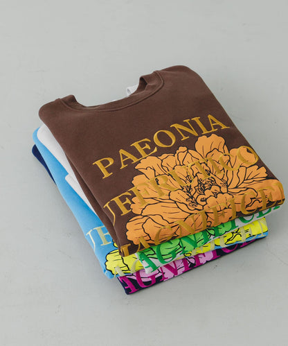 植物圖案圓領衛衣