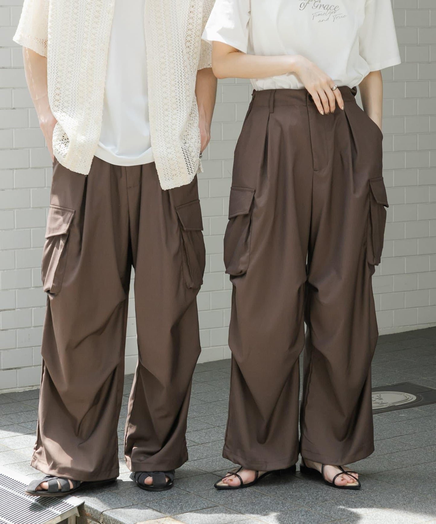 中性寬鬆工裝褲