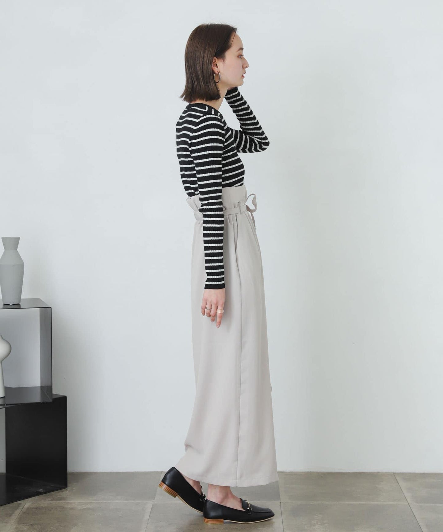 提供XS・TALL尺碼 高腰斜襟半身裙