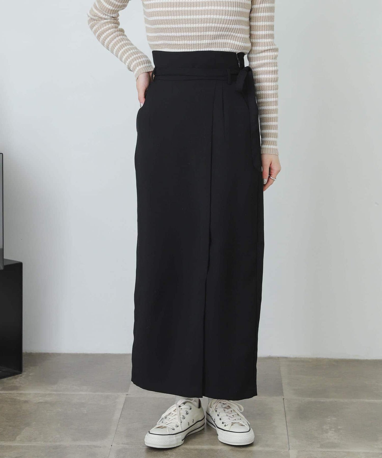 提供XS・TALL尺碼 高腰斜襟半身裙