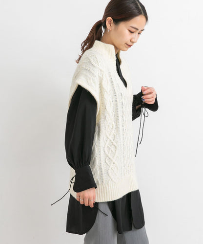 立領寬鬆袖襯衫