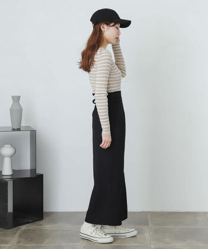 提供XS・TALL尺碼 高腰斜襟半身裙