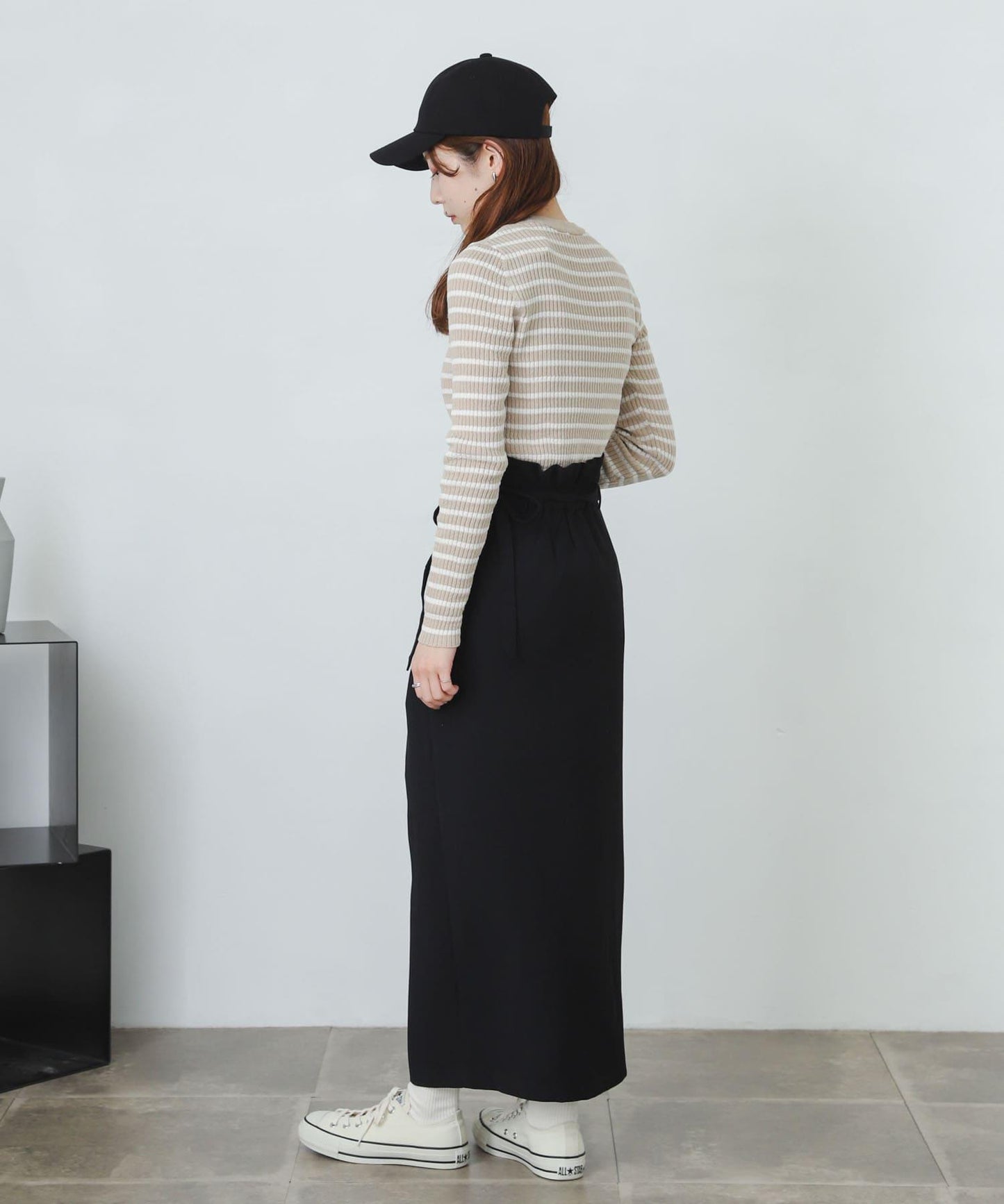 提供XS・TALL尺碼 高腰斜襟半身裙