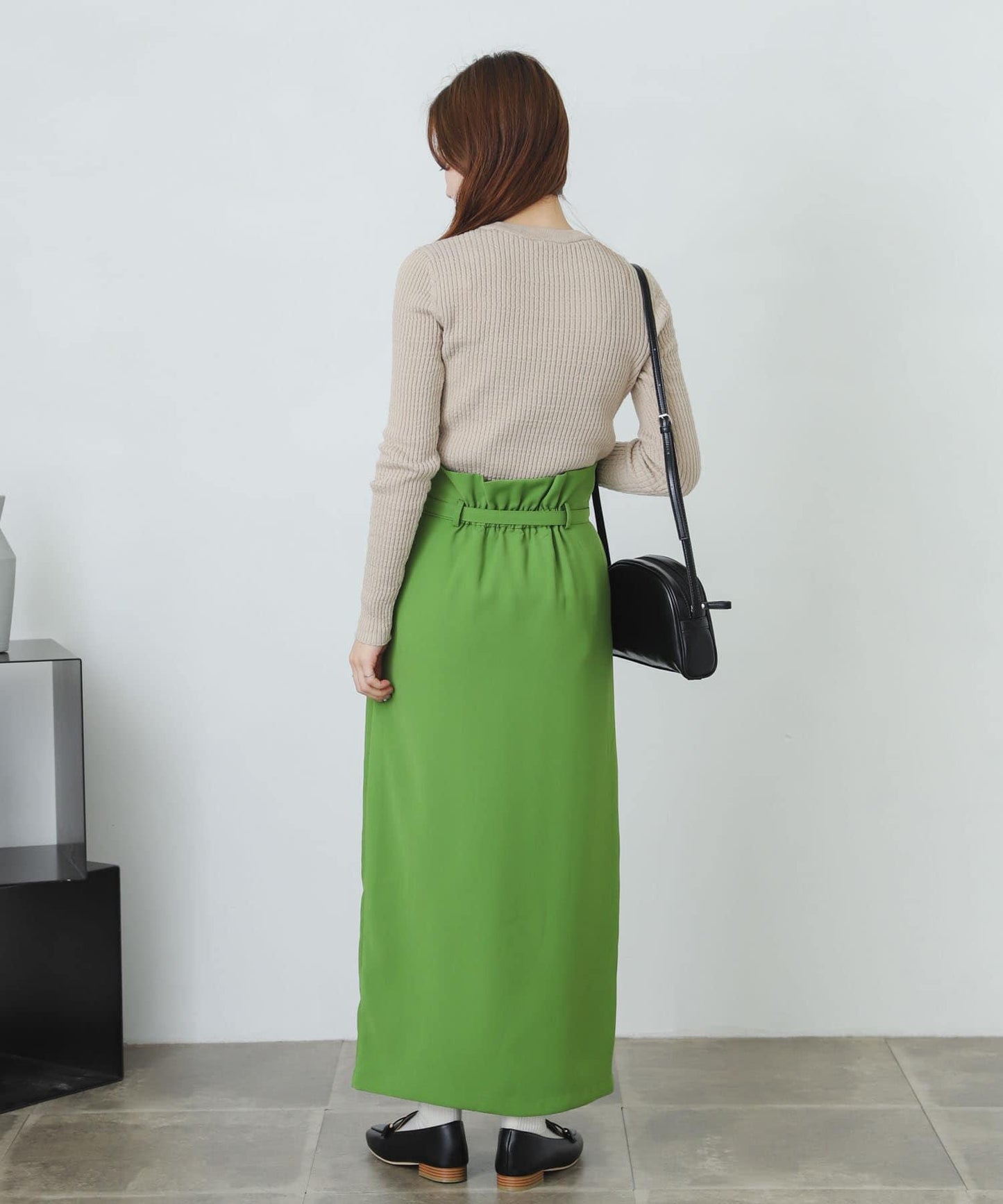 提供XS・TALL尺碼 高腰斜襟半身裙