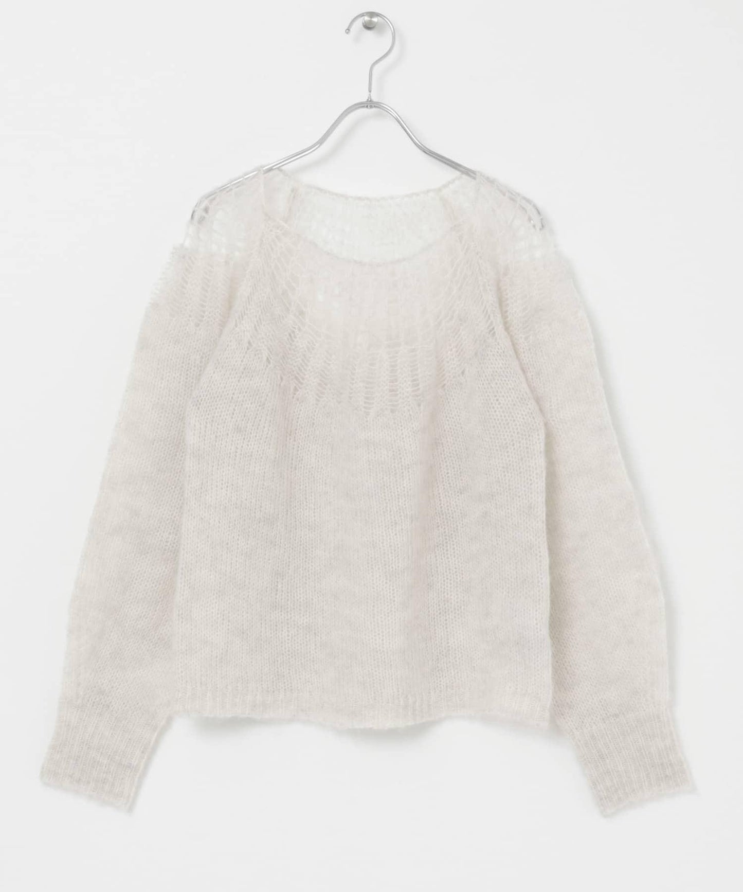 網紗拼接針織衫