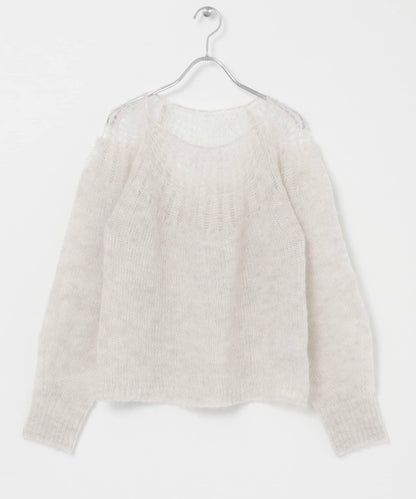 網紗拼接針織衫