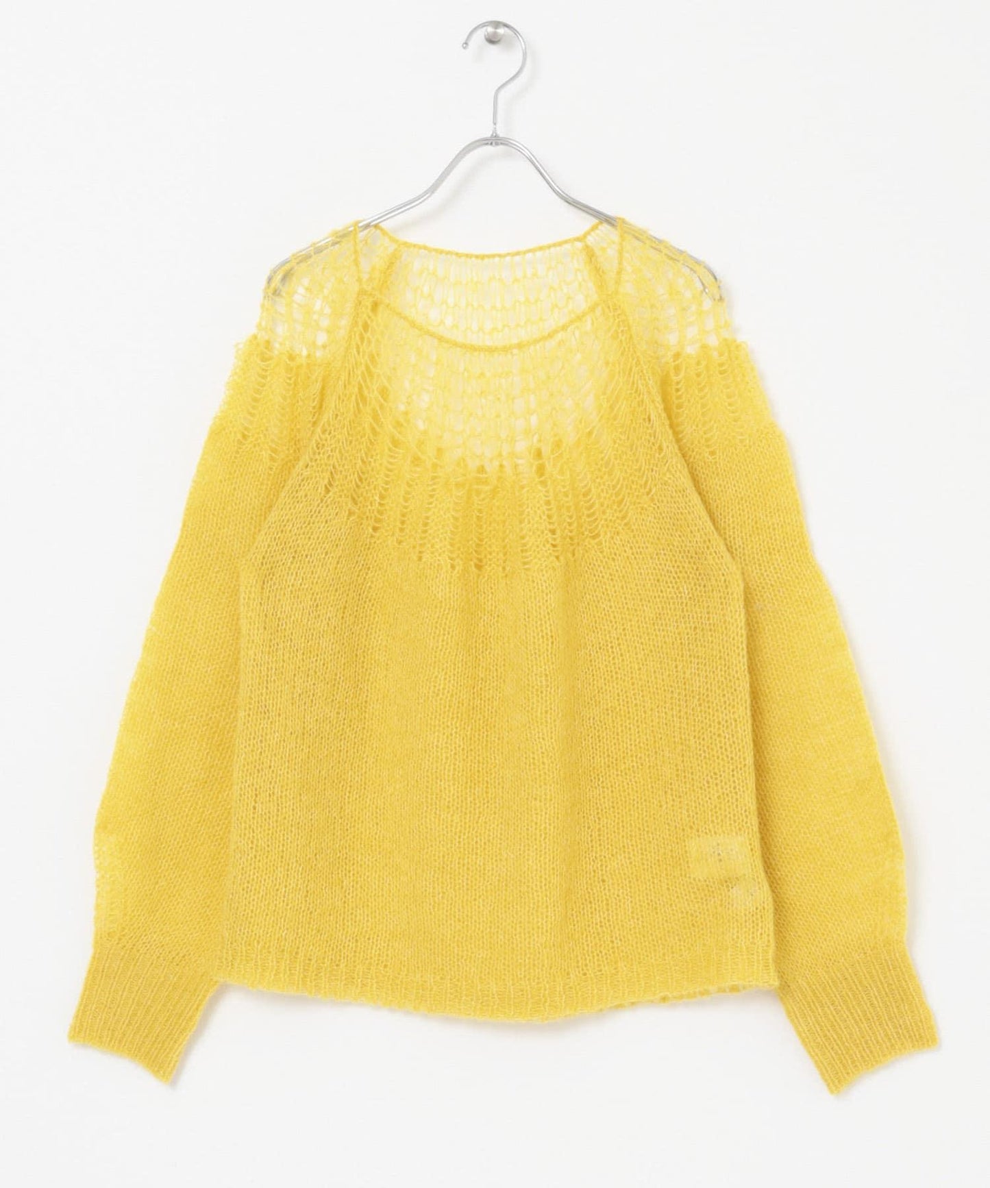 網紗拼接針織衫