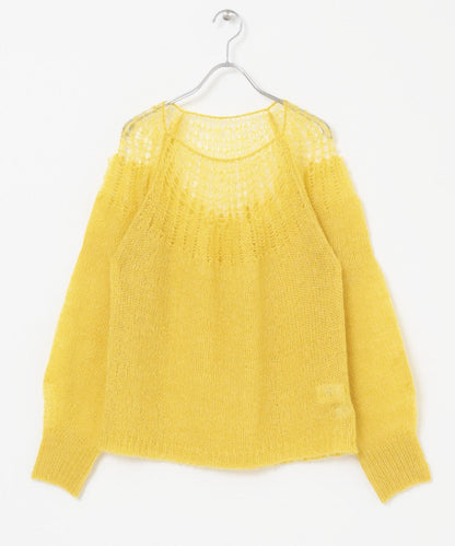 網紗拼接針織衫