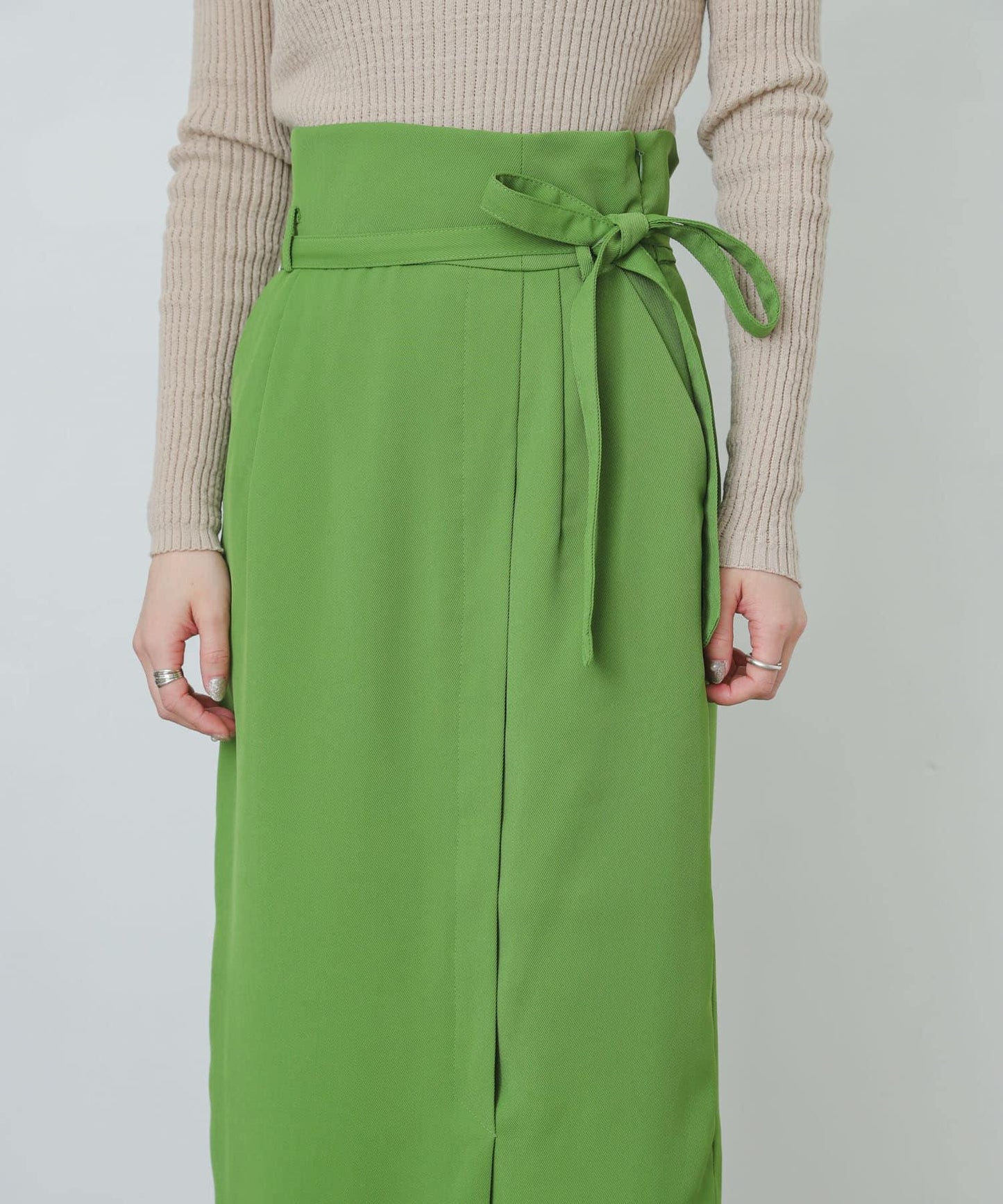 提供XS・TALL尺碼 高腰斜襟半身裙