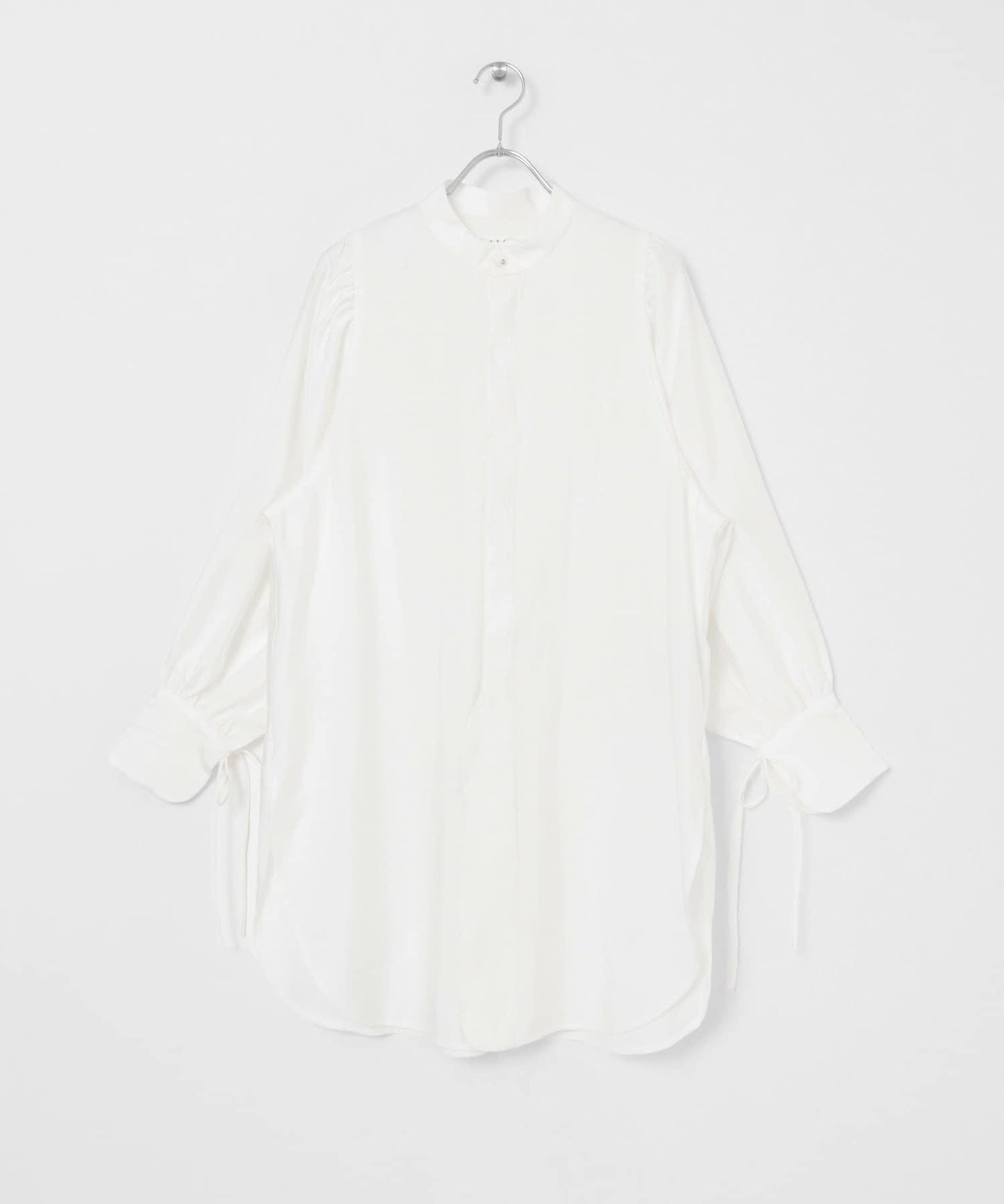 立領寬鬆袖襯衫