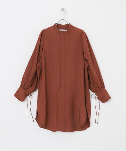 立領寬鬆袖襯衫