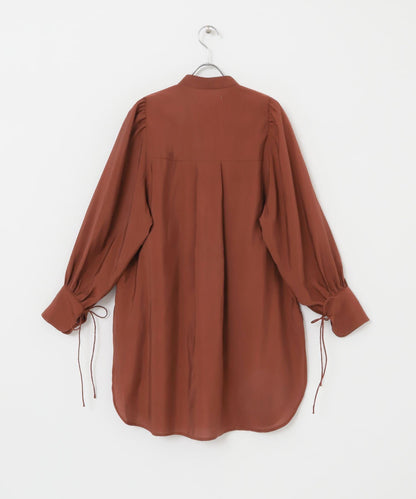 立領寬鬆袖襯衫