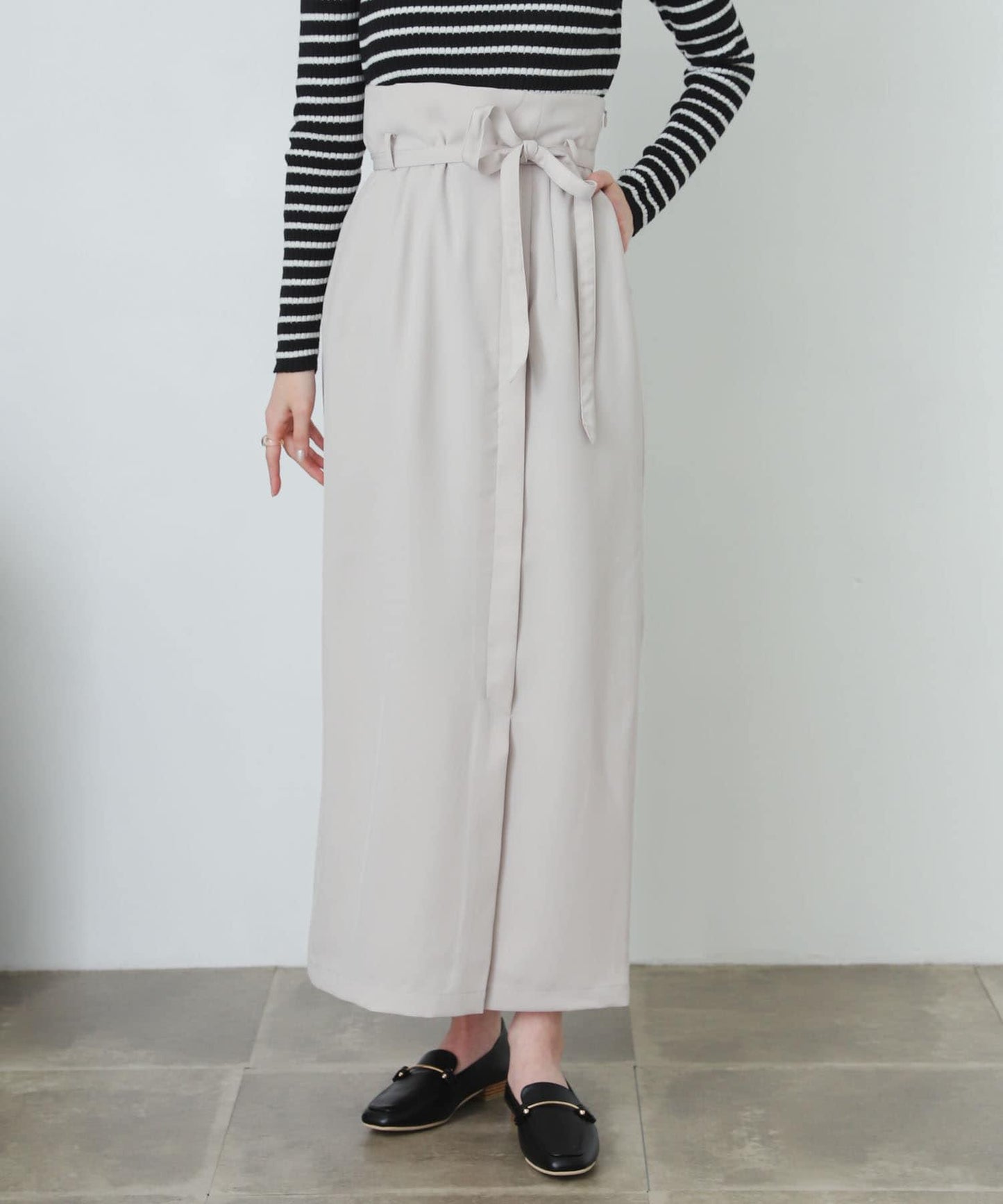 提供XS・TALL尺碼 高腰斜襟半身裙