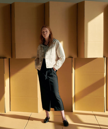 提供XS・TALL尺碼 高腰斜襟半身裙