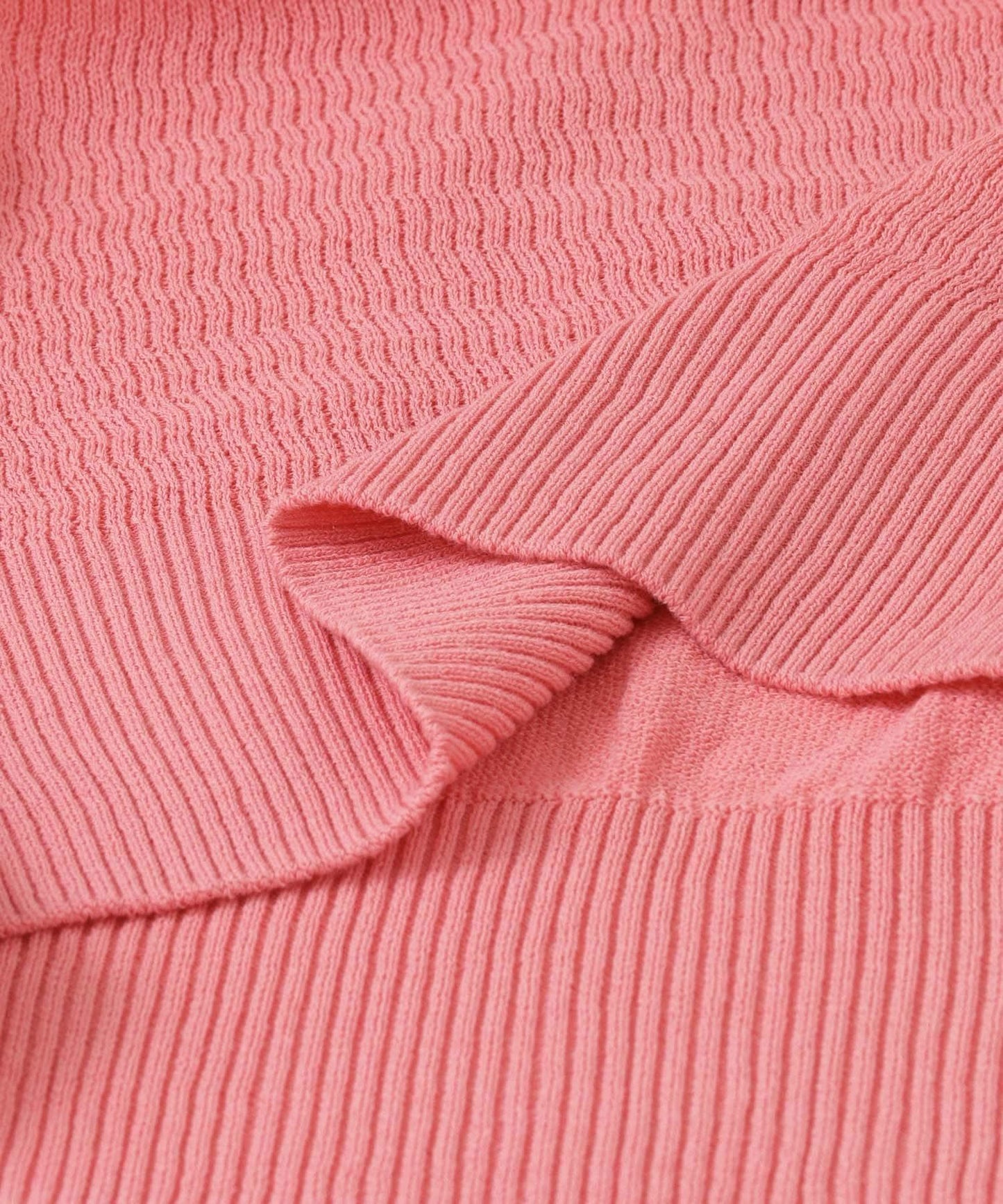 後背開口蓬鬆袖針織衫